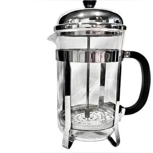 Bonjour Stainless Steel & Glass Monet French Press Coffee Maker 8 cups 64 Oz